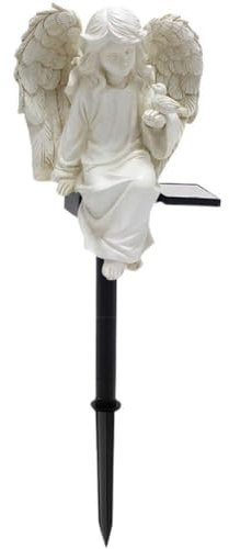 Lipfer Solar Garden Angel Statue Lights Angel Garden Ornaments Statue Solar Angel Garden Figurines Gifts for Mom Grandma/Grave ornaments for Grave Garden Memorial Stones