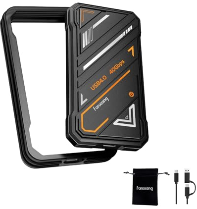 fanxiang 1TB Portable External SSD, Up to 3800 MB/s. External Solid State Drive, High-Speed Data Transfer, Works with PlayStation, Xbox, PC and Mac, USB 4.0 40Gbps Type-C