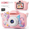 Kinderkamera,FIVAVA Digitalkamera 1080P HD Kinder Kamera mit 32GB Karte,Fotoapparat Kinder für 3-12 Jungen Mädchen Geburtstagsgeschenk Weihnachten Spielzeug Rosa