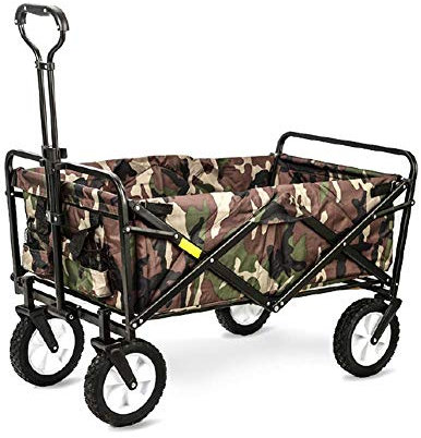 Klappbarer Gartenwagen für den Außenbereich, Gartenarbeit, Einkaufen und Strand, tragbarer Handzugwagen für einfachen Transport