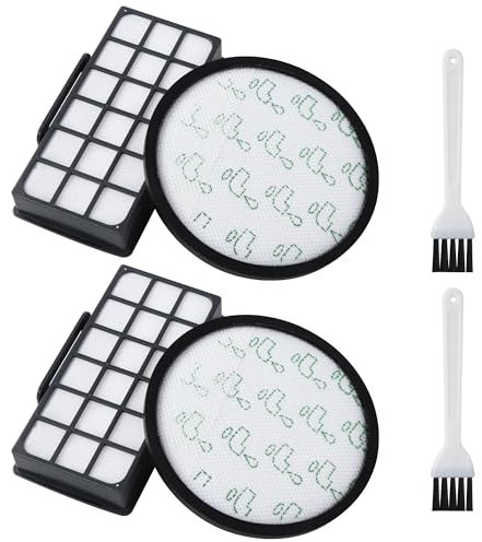 2Kit de Filtro para Rowenta X-Trem Power Cyclonic Aspiradora RO69xx RO72xx, Viene con 2 cepillos de limpieza,Filtro para RowentaRO6962 RO6963 RO6971 RO6984,Accesorio de filtro de repuesto ZR006001