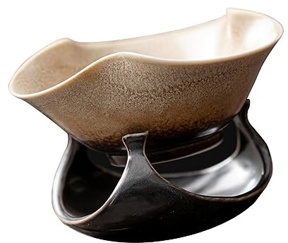 Cabilock 1ensemble Filtre à Thé Céramique Vintage Passoire à Rétro Pour Service De Thé Élégant Résistant Aux Températures Élevées