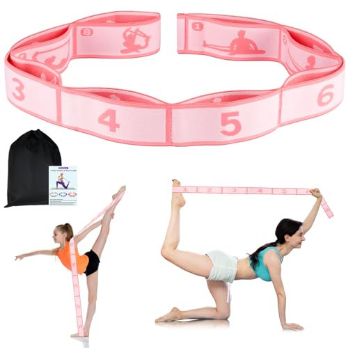 Triitech Gymnastik-Stretchband für Kinder, Stretching-Gurt mit Schlaufen, Widerstandsbänder für Trainer beim Gymnastiktraining, Yoga, Latein