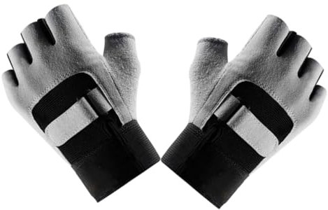 Kisangel Fitnesshandschuhe Für Training Atmungsaktiv Mit Anti-rutsch-Beschichtung Halbfinger-Design Für Sport Radfahren Und Gewichtheben