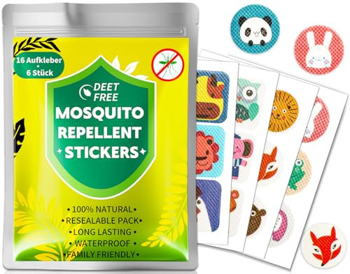 Mückenschutz Anti Mücken Mückenpflaster Kinder - 96 Stück Moskitoschutz Anti Mückenstich Pflaster für Camping Zubehör Reise Gadgets Urlaub Must Haves Summer Outdoor Camping Wandern Sport