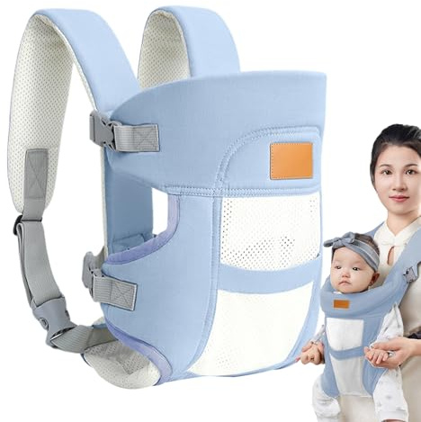 Portabebè anteriore | Trasportino traspirante, regolazione orizzontale delle dimensioni per gite in spiaggia, allattamento, visite zoo, lavori domestici, passeggiate per cani