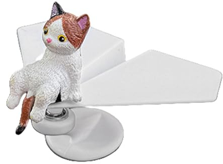 RETUOLWAG Figura decorativa de avión oscilante con movimiento inercial, adorable escultura de resina, pequeño acento decorativo para escritorio, oficina, coche, fácil de transportar