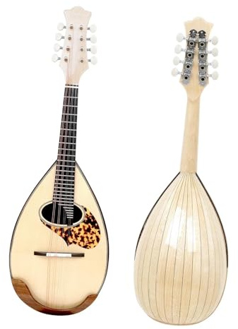 profesional Mandolina Instrumento Mandolina Clásica De 8 Cuerdas Con Tapa De Cuenco Cuerdas Cejilla Y Accesorios Para Guitarra.