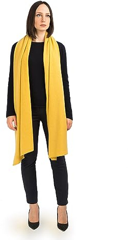 Dalle Piane Cashmere Damen Stola 100% Kaschmir | Hochzeitsschal und Abendstola für Zeremonien und Reisen, 60x205 cm, vier Jahreszeiten, Geschenk für Sie, Made in Italy
