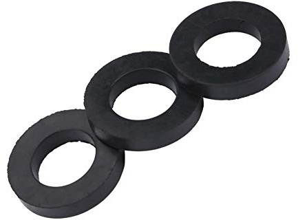 12pcs Joints en Caoutchouc Plats Joints Toriques de Remplacement pour Robinets et Pommeau de Douche Connecteur de Tuyau d'Eau 1/2 Pouces Étanche et Durable