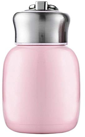 TANGT Thermosflasche, 200 ml, Mini-Vakuumflaschen, vakuumisolierte Wasserflasche, auslaufsicher, für heiße und kalte Wasserflasche, für Mädchen, Jungen, Erwachsene (pfirsichrosa)