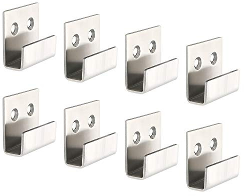 SAYAYO Fixation Miroir Mural Attache Cadre pour 10MM Intérieur 8 Pcs Argent