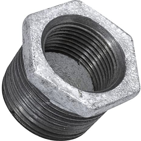 AERZETIX - C64943 - Riduzione maschio/femmina 1''x3/4'' zincato - in ghisa - raccordo tubo filettato con fermo interno per avvitare - idraulico-riscaldamento impianto di acqua alimentazione