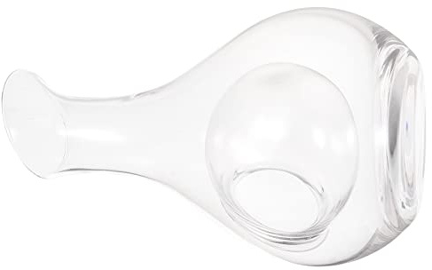 DOITOOL Carafe à Vin Glace Japonaise 385 Ml Verre Transparent Pichet à Eau Distributeur de Vin Compartiment Glaçons Rafraîchissant pour Dégustation et Service