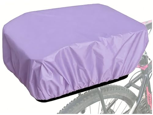 VAOLOAV 5L to 20L Rain Protection for Bicycle Basket Rain Protection Purple Bicycle Basket Rain Protection Cover Cover for Bicycle Basket Water Repellent Bicycle Bag Bike Basket Rain Cover Purple