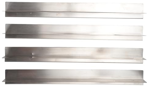 Kitchen Stove Counter Gap Cover,4Pcs Stainless Steel Oven Gap Cover Stovetops Gap Guard for Protect Gap Filler Sealing Spills in Kitchen Counter