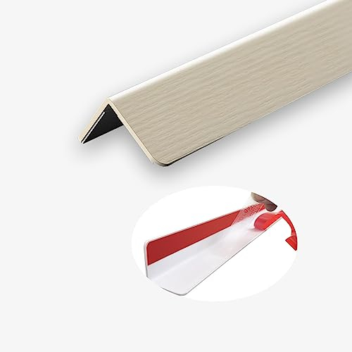 Eckschoner,Eckschutz für Wände, Selbstklebender Eckenschutz for Wände, Eckenschutz for Wände, Kantenschutzstreifen, Eckenschutz, Wandverkleidung, Wandschutz vor Möbeln(Color:Beige,Size:270*3.6cm/106*1