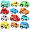 Cadimus Zurückziehen Spielzeugautos，12pcs Mini Spielzeugautos Set,Lastwagen Spielzeugfahrzeug-Set ab 1 2 3 4 Jahre,Mini Wind-Up Car,Zurückziehen Stadtautos Set für Jungen und Mädchen