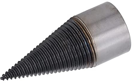 Punta per Spaccalegna, Punta per Legna Ardere a Cono in Acciaio Al Carbonio Dal Taglio Efficiente con 3 Aste per l'inverno (42MM)