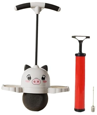 Aymzbd Pogo Jump Ball Hohe Springen Spielzeug Pogo Stick Bouncing Ball für Sport Outdoor Geschenk, Schwarz