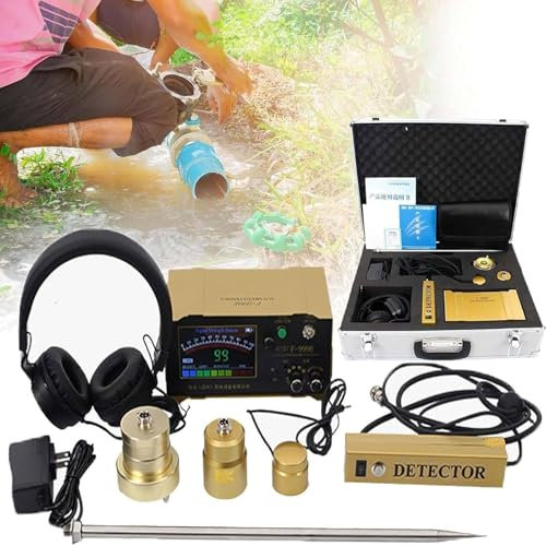 Detector Profesional de Fugas de Agua subterránea,Sensor de Fugas de Agua ultrasónico Detector de Fugas de Agua de tuberías subterráneas para Uso doméstico y Exterior