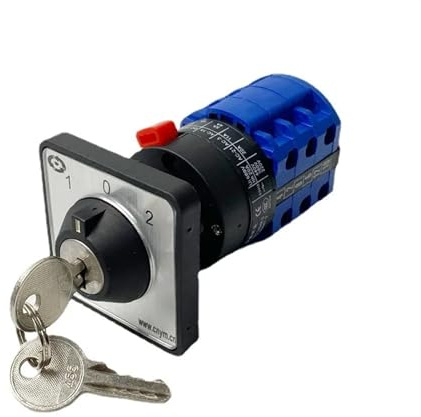 LW26-20/3S Circuito di controllo del selettore combinato 3 posizioni Installazione a foro singolo con chiave 20A 690V Interruttore a camma rotante con contatto in argento
