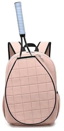 ZYAGH Tennisschläger-Rucksack, Schuhfach, Damen Und Herren, Squash-Badminton-Tasche, Wasserdichter Schläger, Sport(Pink)