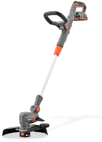 Tagliabordi a batteria FUXTEC 20V FX-E1RT20PRO • Decespugliatore con larghezza di taglio di 28 cm • Tagliabordi con manico telescopico • Decespugliatore elettrico con filo e lama