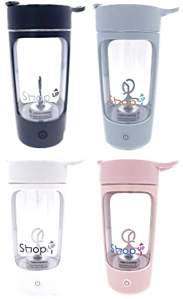Ciak!FuoriTutto Shaker frullatore proteine, frullati, Portatile Ricaricabile, Vari Colori (Bianco)