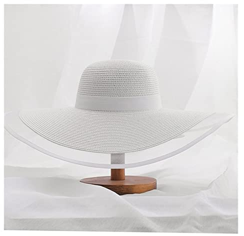 SUNMME Sommer-Sonnenhut, übergroße Krempe, Sonnenschutz, Floppy-Strandhut, Damenhut (D 1)