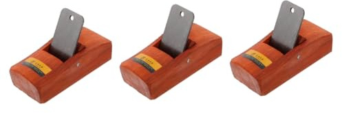 Operitacx 3 Piezas Mini Cepillo de Carpintero de Madera para Bricolaje Herramienta Manual Ergonómica para Pulido y Corte de Carpintería
