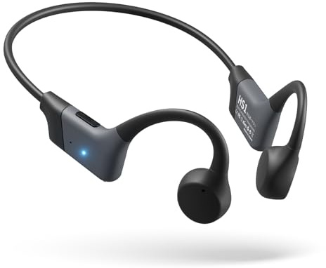 Filenor Bone Conduction Headphones, 2026 Upgrade Open-Ear Wireless Bluetooth Workout Headphones with Microphones, 8Hr Playtime, Waterproof Earphones for Sports, Running, Gym, Hiking, Cycling-Black