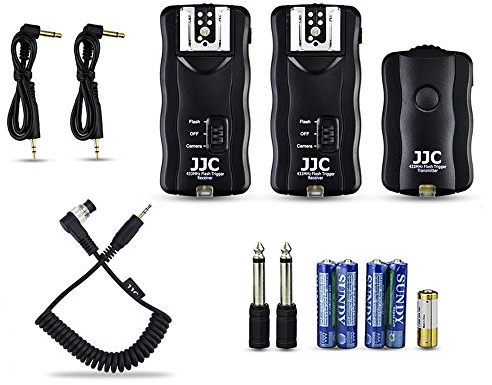 JJC Flash Trigger Wireless Remote Studio Speedlite Flash Trigger Kit with 2 Receivers for Nikon Z9 D500 D4S D5 D810 D850 D800 D700 D300s D300 D200 D100 D4 D3S D3 D3X D2H D1H D2Xs D2x D1X D1 F100 F90x