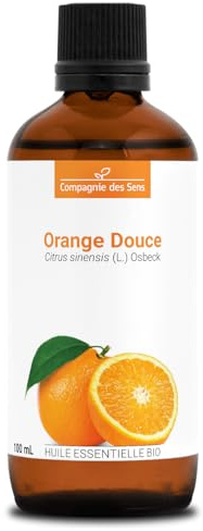 ORANGE DOUCE BIO - 100mL - Huile Essentielle de Qualité Premium - 100% Pure, Naturelle, Garantie ChromaCert - Chémotypée et Intégrale - La Compagnie des Sens