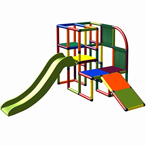 move and stic Torre da arrampicata Sennel con scivolo e obliquo per bambini multicolore 6474