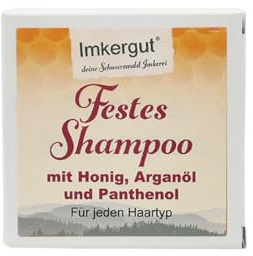 Festes Honig-Shampoo vom Imker, mit Bio-Honig aus dem Schwarzwald, Arganöl & Panthenol, 50g, Imkergut