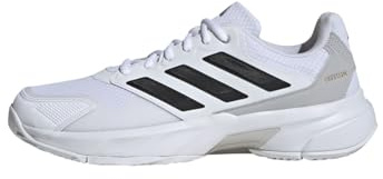 adidas Herren Courtjam Control 3 Tennis Shoes, Cloud White/Core Black/Grey Two, 44 EU