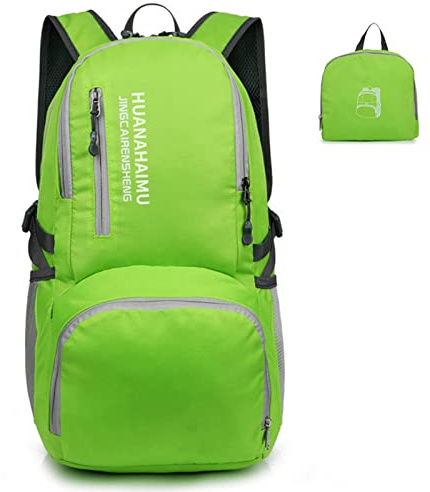 Lixada Faltbarer Rucksack, Wasserdicht Trekkingrucksack, Leichter Tagesrucksack, Reise- und Wanderrucksack, Packbare Backpacks, Trekkingrucksack für Damen und Herren