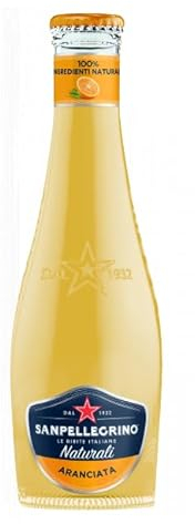 SanPellegrino 48er-Pack San Pellegrino Aranciata Erfrischendes italienisches Alkoholfreies Getränk mit Orangensaft 20cl Einweg-Glasflasche