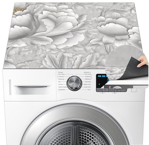 SANLIUSANJIU Waschmaschin Abdeckung, 60 x 60 cm Waschmaschinen Staubschutz, Waschmaschinenauflage, Waschmaschinenauflage Rutschfest, Für Waschm aschine, Kühlschrank, Küchen