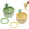 2 filtri di scarico da cucina, 2024 Cactus Kitchen Sink Drain Strainer con 2 distanziatori, filtro per lavabo, cactus, lavello da cucina, filtro per lavello, adatto per lavandini oltre 7,8 cm (giallo