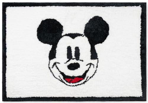 Jay Franco Disney Mickey Mouse Morbido Tappetino da Bagno Antiscivolo 51x77cm Peluche Tappeto Bagno