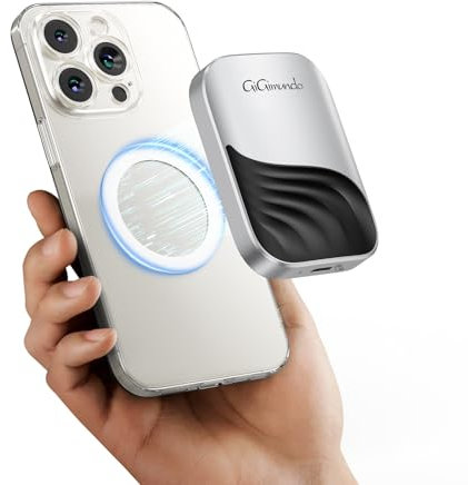 GiGimundo SSD Portable magnétique M20 512 Go, en Alliage de Zinc Durable, 10 Gbit/s pour iPhone 15/16 Pro/Pro Max, téléphones Android, Mac, PC, Ordinateur de Bureau, Tablette, 20 Gbit/s