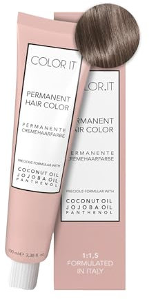 COLOR.IT by BM - Permanente Haarfarbe in Salonqualität, 100ml (6.B Dunkelblond Beige, 1er Pack)