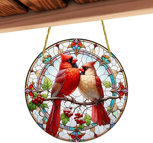 Vogel-Sonnenfänger zum Basteln, bunte Fensterdekoration, gebeizter Acryl-Sonnenfänger, Fenster-Wanddekoration, Sonnenfänger-Ornament für Fenster