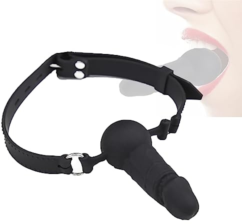 Penis Knebel Mundknebel Silikon Ballknebel mit Dildo Einstellbar | Penis Knebel Mundknebel Silikon Ballknebel mit Dildo Einstellbar Mouth Gag Harness 2 Tragevarianten für Paare