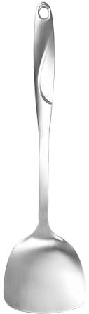 IMEEA 14.5-Inch Metal Wok Spatula SUS304 Stainless Steel Chinese Wok Spatula for Cast Iron Skillet, Kitchen Utensils Spatula Turner Shovel for Cooking