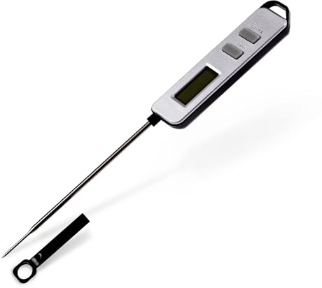 Grillstream Instant-Read Meat Thermometer, LED Screen, Long Sharp Probe for Accurate & Convenient Barbecue
