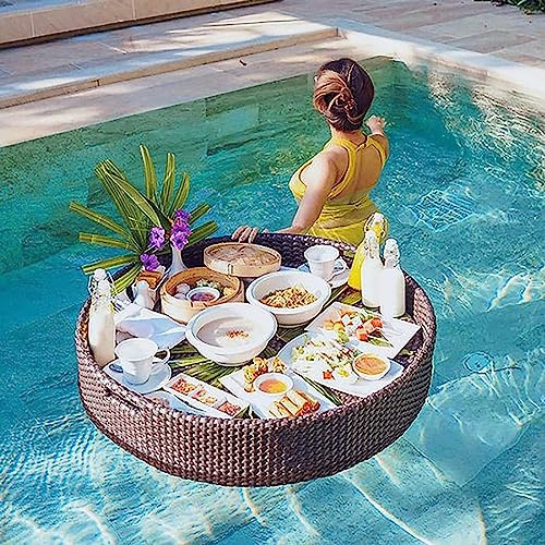 CVNIMV Plateaux de Service flottants pour Table de Bar 60 cm/80 cm Plateau Flottant de Luxe