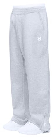 Jogginghose Herren Baggy Sweatpants Breite Baumwolle Sporthose Lang Trainingshose Elastische Taille mit Taschen und Kodelzug Herbst Winter Warme Bequem Männer Sweathose Laufen Joggen Freizeithose